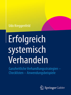 cover image of Erfolgreich systemisch verhandeln